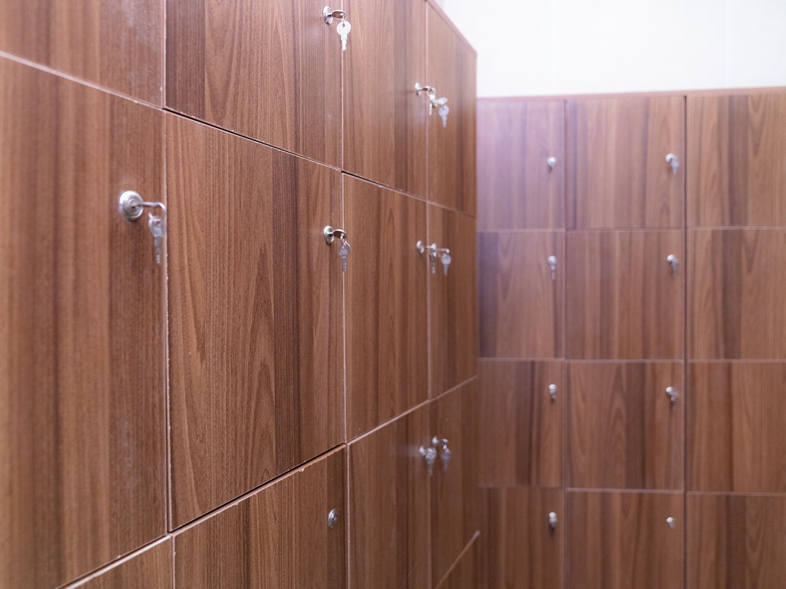 Secure shoe lockers provided for worshippers